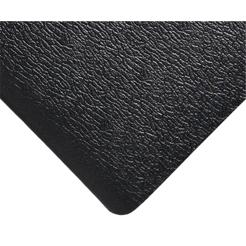 Deluxe Soft Step No. 444 Mats, Pebbled, 3' x 5' x 5/8", Black, PVC Sponge