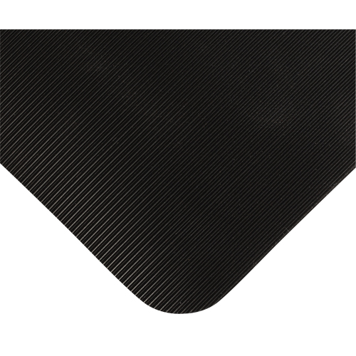 Double Duty Switchboard Mats No.720, Corrugated, 3' x 20' x 5/8", Black, PVC
