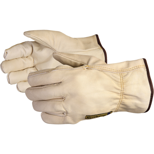 Endura® Driver's Gloves, X-Large, Grain Cowhide Palm, Fleece Inner Lining