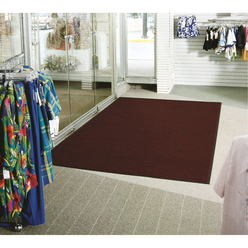 Needle-Rib™ Matting, Wiper/Scraper, 3' x 22' x 15/16", Red