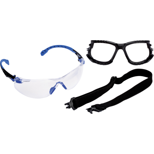 Solus Safety Glasses with Scotchgard™ Lens Kit, Clear Lens, Anti-Fog, Meets/Exceeds CSA Z94.3