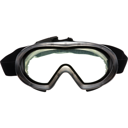 Capstone Dual Lens Safety Goggles, Clear Lens, Anti-Fog/Anti-Scratch, Indirect Vent