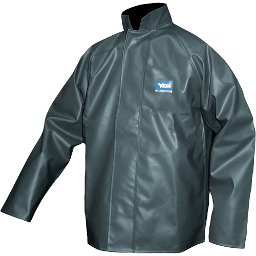 Journeyman Chemical Resistant Rain Jacket, Polyester, Medium, Green