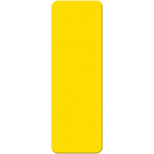 Armor Stripe Lean/5S Markers, Rectangle, 6" L x 2" W, Yellow, Plastic