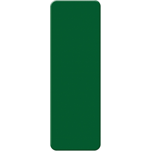Armor Stripe Lean/5S Markers, Rectangle, 6" L x 2" W, Green, Plastic
