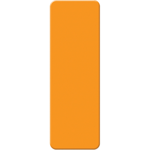 Armor Stripe Lean/5S Markers, Rectangle, 6" L x 2" W, Orange, Plastic