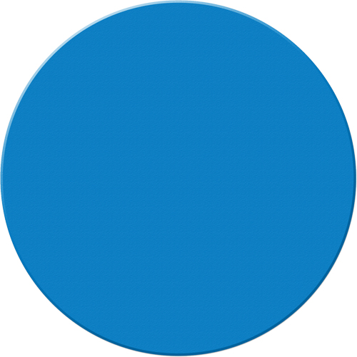 Armor Stripe Lean/5S Markers, Circle, 6" L x 6" W, Blue, Plastic