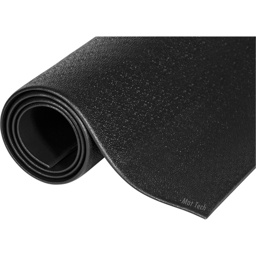 Comfort-King™ Mats, Smooth, 3' x 8' x 3/8", Black, Sponge