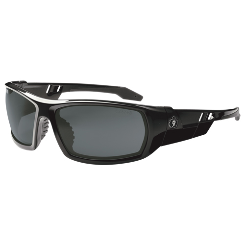 Skullerz® Odin Safety Glasses, Smoke Lens, Anti-Scratch/Polarized, ANSI Z87+/Meets/Exceeds CSA Z94.3
