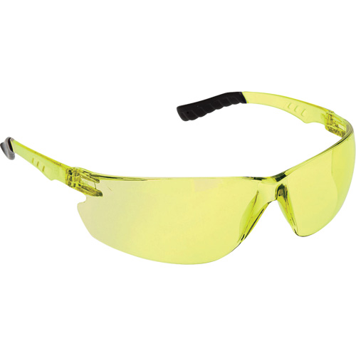Dynamic™ Firebird™ Safety Glasses, Amber Lens, Anti-Scratch/Anti-Static, ANSI Z87+/Meets/Exceeds CSA Z94.3