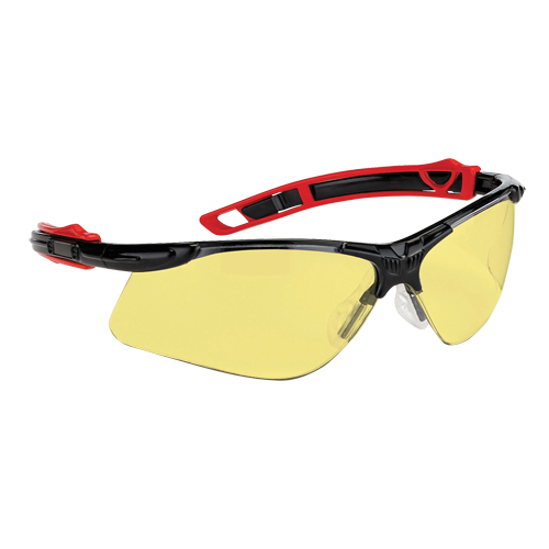 Dynamic™ Spider Series Safety Glasses, Amber Lens, Anti-Fog, ANSI Z87+/Meets/Exceeds CSA Z94.3