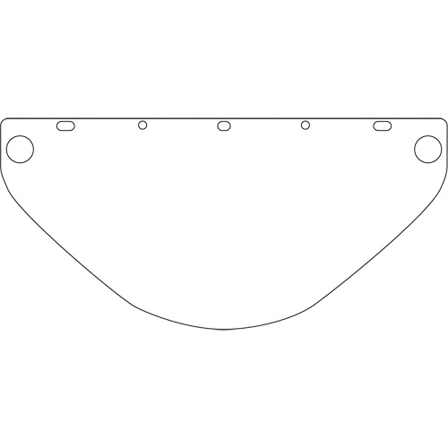 Dynamic™ Universal Fit Safety Visor, Polycarbonate, Clear Tint
