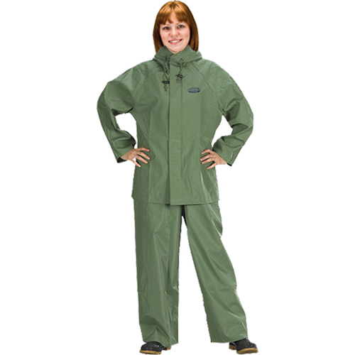 Hurricane Flame Retardant/Oil Resistant Rain Suits - Rainsuits, Medium, Green