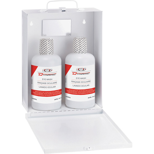 Dynamic™ Eyewash Station with Isotonic Solution, Double
