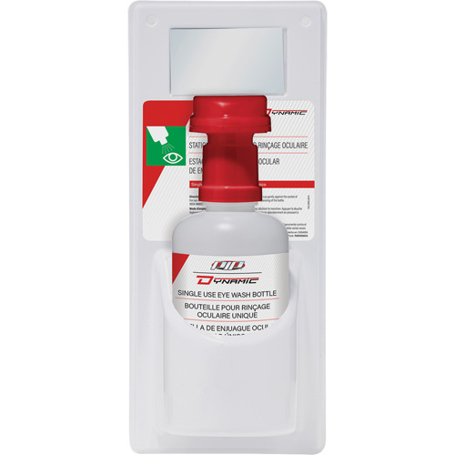 Dynamic™ Single-Use Eyewash Station with Isotonic Solution, Single