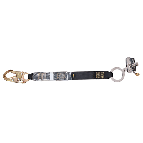 Rope Grab Fall Arrester, With Lanyard, 5/8" Rope Diameter
