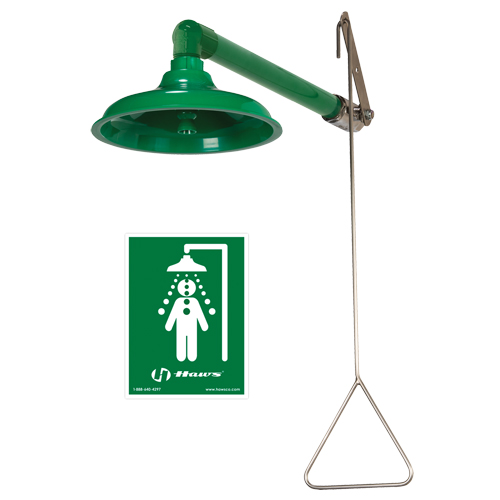 Drench Shower, Wall-Mount