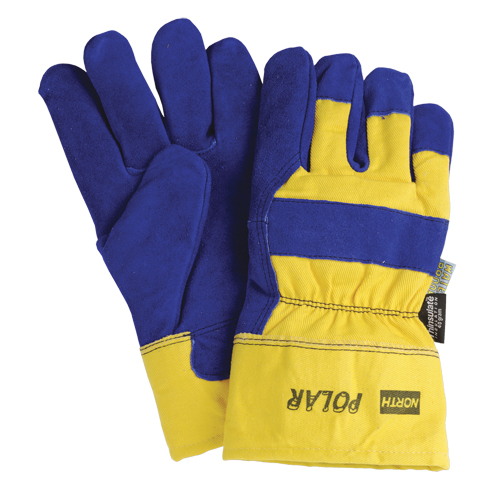 North Polar Insulated Gloves, Split Leather Palm, Size X-Large