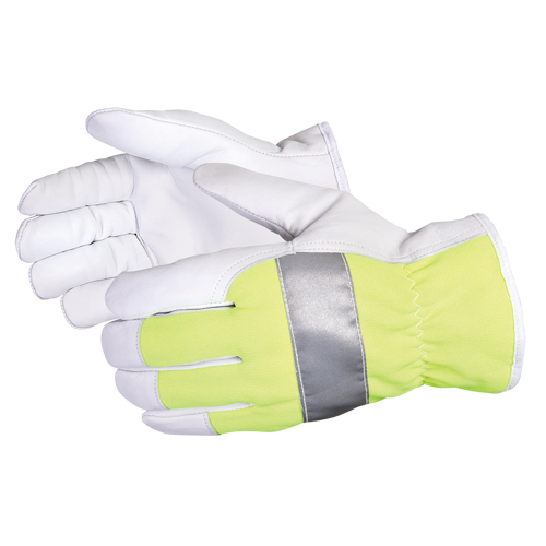 Endura® Hi-Viz Reflective Driver's Gloves, Small, Grain Goatskin Palm, Thinsulate™ Inner Lining