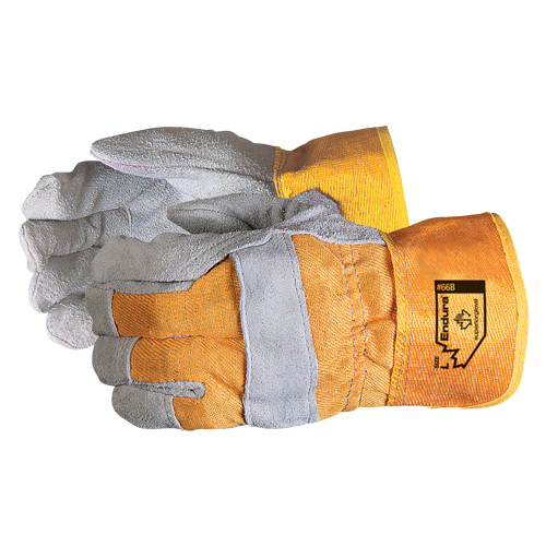 Endura® Fitters Gloves, 2X-Large, Split Leather Palm, Cotton Inner Lining