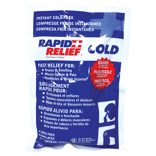 Rapid Relief® Instant Chill Pack, Cold, Single Use, 5" x 9"