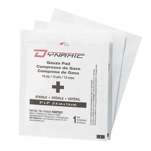 Dynamic™ Gauze, Pad, 3" L x 3" W, Sterile, Medical Device Class 1