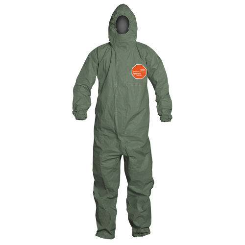Tychem® 2000 SFR Protective Coveralls, Large, Green