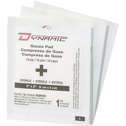 Dynamic™ Gauze, Pad, 2" L x 2" W, Sterile, Medical Device Class 1