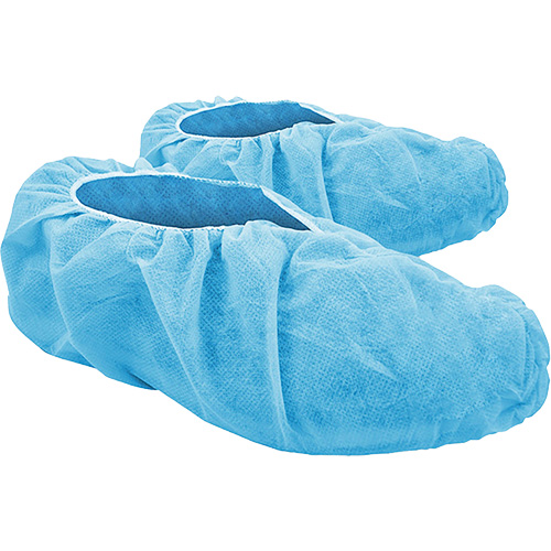 CoverMe™ Disposable Shoe Covers, Large, Polypropylene, Blue