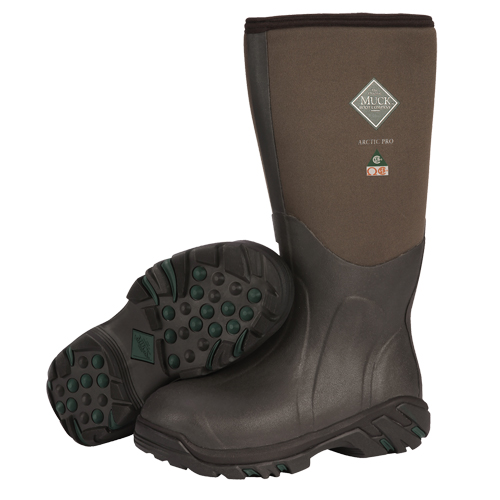 Arctic Pro Extreme Conditions Work Boot, Rubber, Steel Toe, Size 12, Puncture Resistant Sole