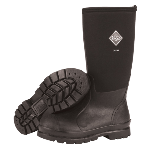 Chore-Hi Work Boots, Rubber, Size 11