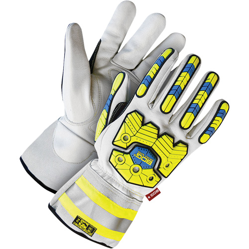 Thermal Specialty Impact Performance Gloves, X-Large, Goatskin/Grain Leather Palm, Slip-On Cuff