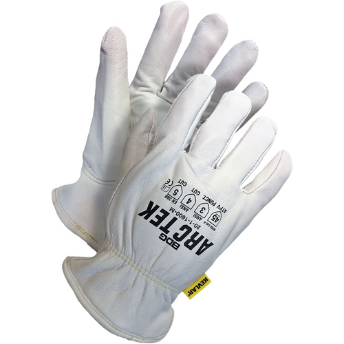Cut-Resistant Driver's Gloves, Medium, Grain Goatskin Palm