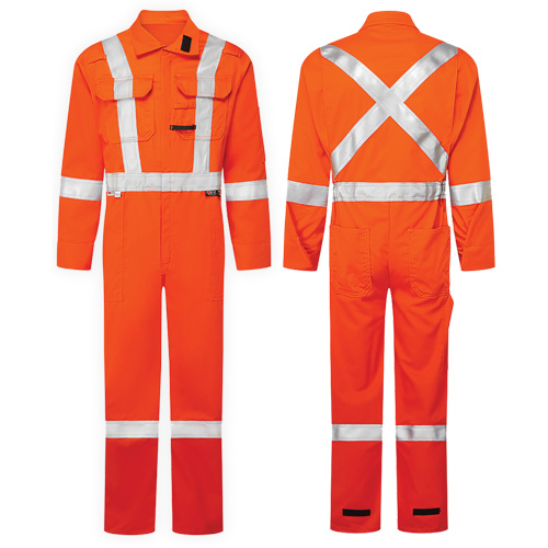 UltraSoft® 7 oz. High-Visibility Deluxe Coveralls, Size 50 (Tall), Orange