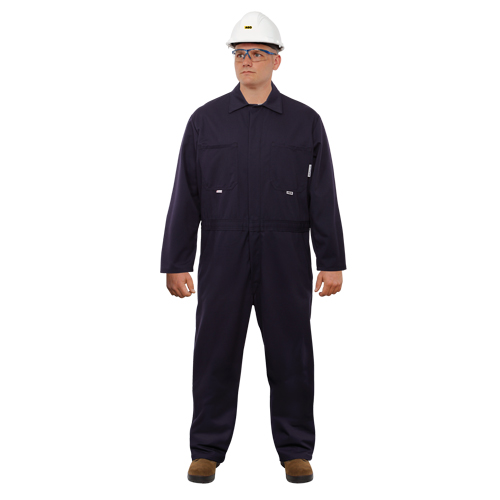 UltraSoft® Arc Flash & FR Coveralls, Size 42, Navy Blue, 12.4