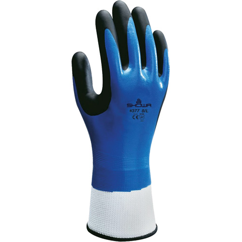 377-IP Coated Impact Gloves, 9/X-Large, Synthetic Palm, Elastic/Knit Wrist Cuff