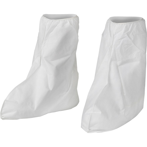 KleenGuard™ A40 Disposable Boot Covers, One Size, Microporous, White