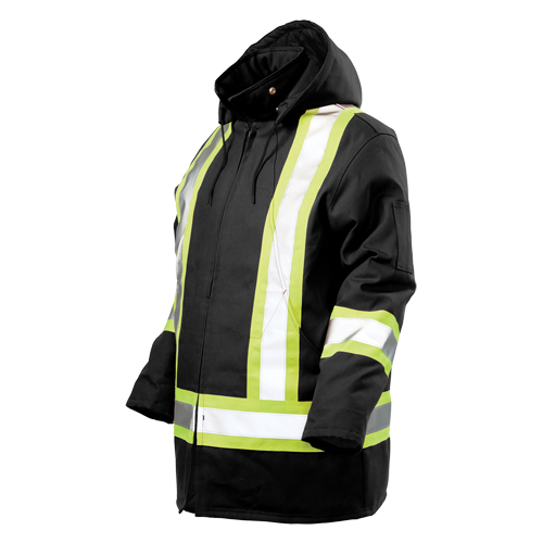 Safety Parka, Black, 2X-Large