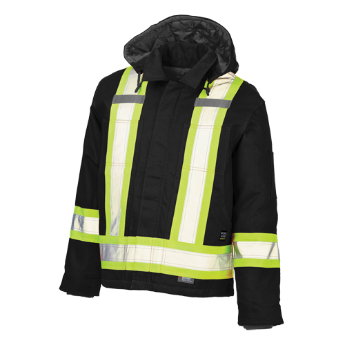 Safety Jacket, Black, Medium
