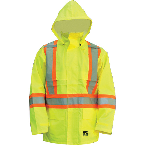 Open Road Jacket, Polyester/Polyurethane, High Visibility Lime-Yellow, X-Large