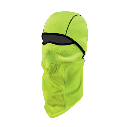 N-Ferno® 6823 Wind-Proof Hinged Balaclava, Fleece, High-Visibility Lime Green