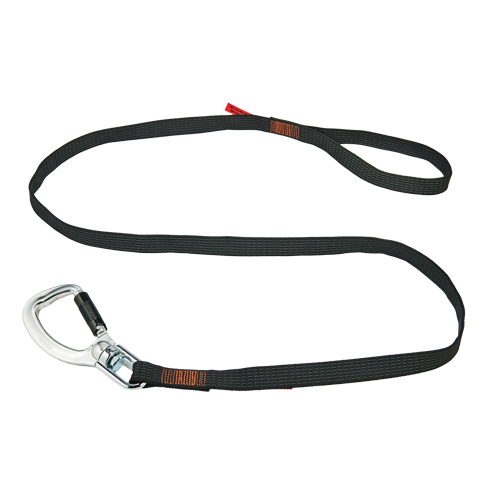 Squids® 3129 Double-Locking Tool Lanyard with Swivel, Fixed Length, Carabiner/Loop