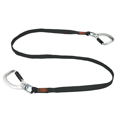 Squids® 3139 Double-Locking Tool Lanyard with Swivel, Fixed Length, Dual Carabiner