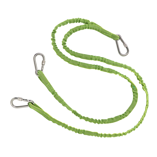 Squids® 3311 Twin Leg Tool Lanyard, Bungee, Triple Carabiner