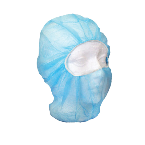 Disposable Balaclava Hood, Polypropylene, Blue