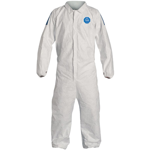 Coveralls, X-Large, White, Tyvek® 400 D