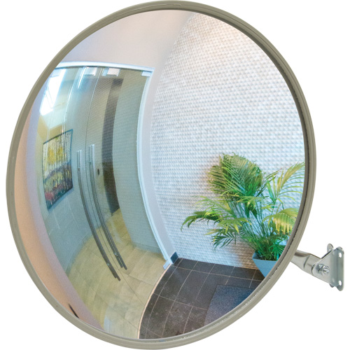 Convex Mirror with Telescopic Arm, Indoor/Outdoor, 30" Diameter