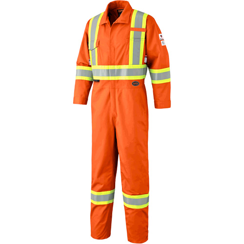 7702 FR Hi-Vis Safety Coveralls, Size 58, Orange