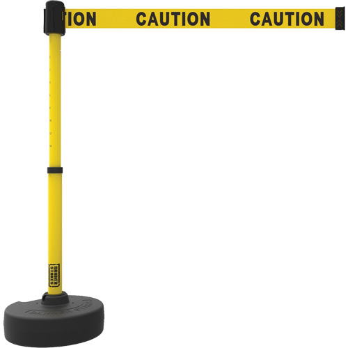 PLUS Barrier Post Set, Plastic, 42" H, Yellow Tape, 15' Tape Length