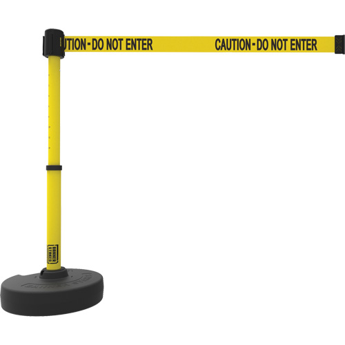 PLUS Barrier Post Set, Plastic, 42" H, Yellow Tape, 15' Tape Length